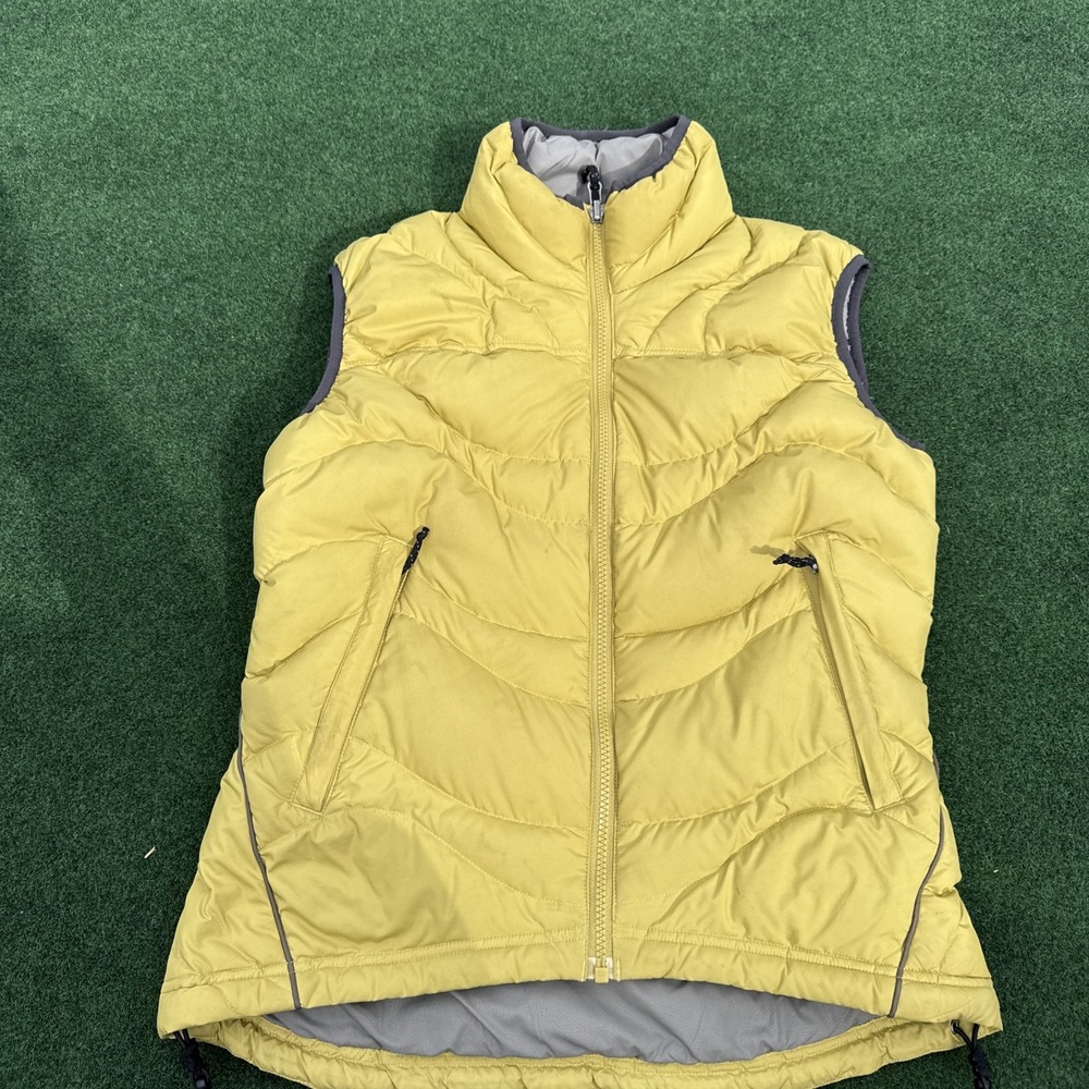 REI‎ Co-Op Woman's Size XS Yellow Quantum Quilted Down Puffer Vest Full Zip